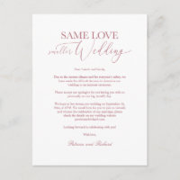 Même amour, mariage simplifié élégant