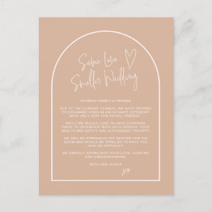 Carte Postale Même Amour Petit Mariage Télédimensionné Bleu Arch