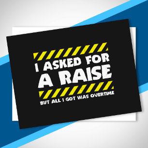 Carte Postale Mème de travail amusant - Travailleur d'usine heur