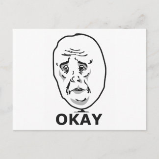 Carte Postale Mème Okay Guy