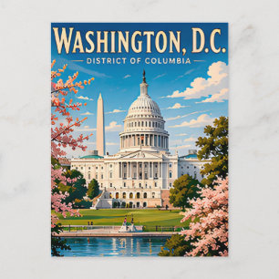 Carte Postale 🏛️ Mémoire de voyage du Capitole de Washington DC