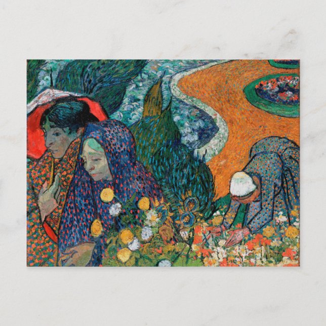 Carte Postale Mémoire du jardin à Etten par Vincent van Gogh (Devant)