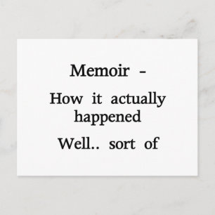 Carte Postale Mémoires Comment c'est arrivé