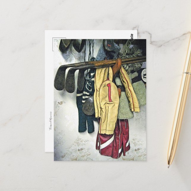 Carte Postale Mémoires précieuses Art illustré  (Devant/Arrière en situation)