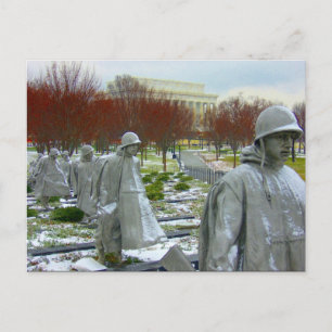 Carte Postale mémorial de la guerre de Corée