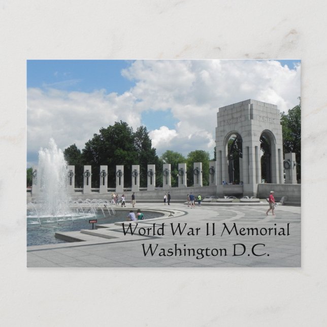 Carte Postale Mémorial de la Guerre mondiale (Devant)
