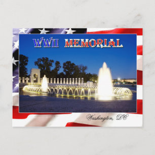 Carte Postale Mémorial de la Seconde Guerre mondiale à Washingto