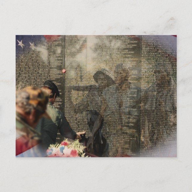 Carte Postale Mémorial des Vétérans du Vietnam (Devant)