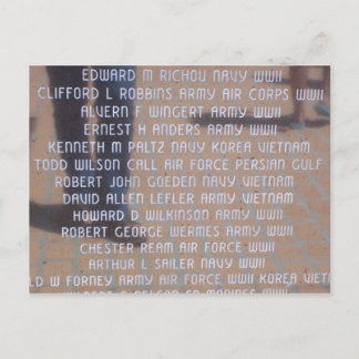 Carte Postale Mémorial du Vietnam