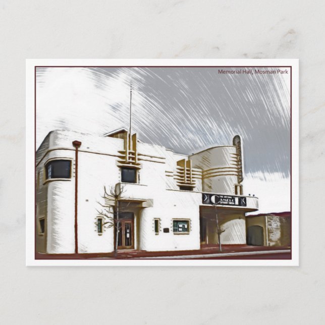 Carte Postale Memorial Hall, Mosman Park (Devant)