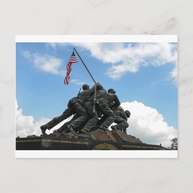 Carte Postale Mémorial Iwo Jima à Washington DC (Devant)
