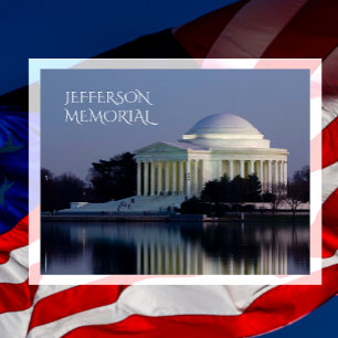 Carte Postale Mémorial Jefferson Célébrer 250 ans