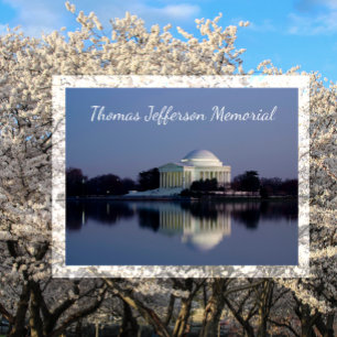 Carte Postale Mémorial Jefferson, Reflet dans un bassin à marée