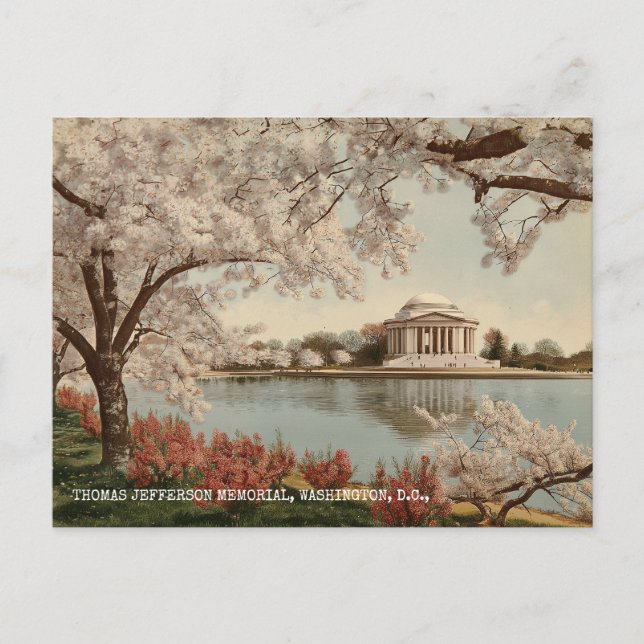 Carte Postale Mémorial Jefferson Washington DC Voyage Touristiqu (Devant)