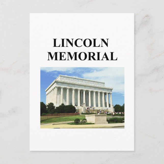 Carte Postale mémorial lincoln (Devant)