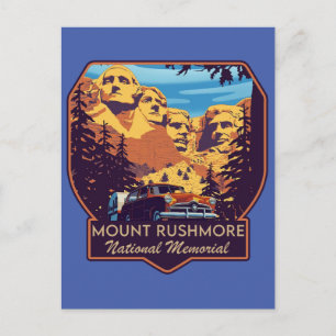 Carte Postale Mémorial national du mont Rushmore