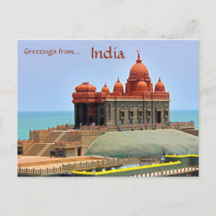Carte Postale Mémorial rock Vivekananda Kanyakumari Inde