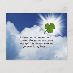 Carte Postale Mémorial shamrock