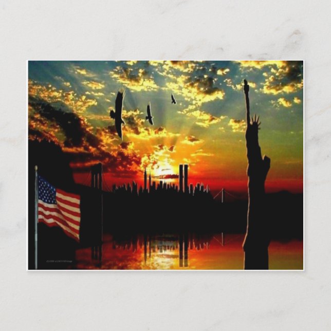 CARTE POSTALE MÉMORIAL SKYLINE (Devant)