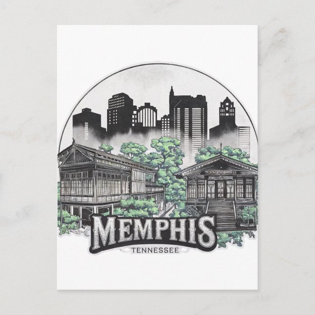 Carte Postale Memphis City Tennessee USA (Devant)