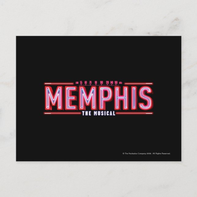 Carte Postale MEMPHIS - Le logo musical (Devant)
