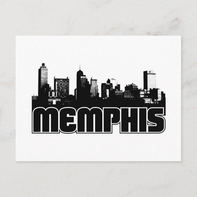 Carte Postale Memphis Skyline (Devant)