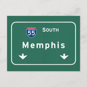 Carte Postale Memphis Tennessee tn Interstate Highway Freeway :