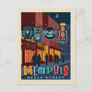 Carte Postale Memphis, TN   Beale Street Neon