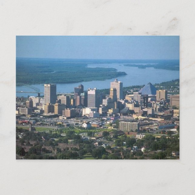 Carte postale Memphis, TN Skyline (Devant)