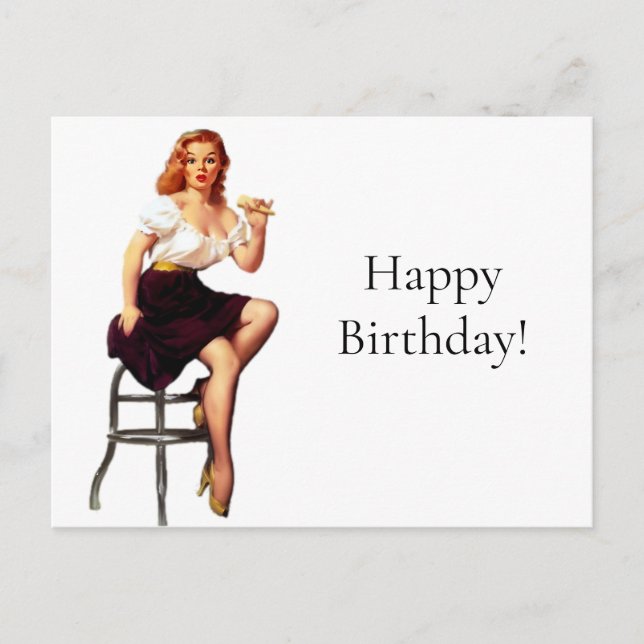 Carte Postale Ménagères Rétro Vintage Années 50 (Devant)