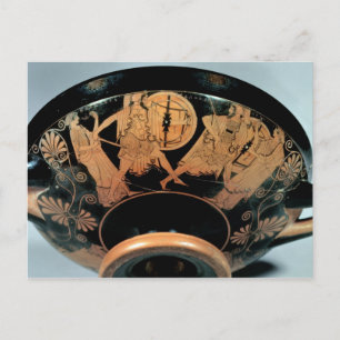 Carte Postale Menelaos, accompagné d'Aphrodite