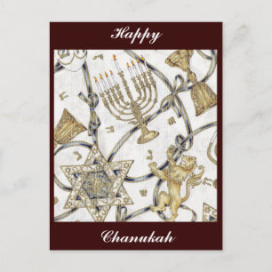 Carte Postale Menorah Hannukah