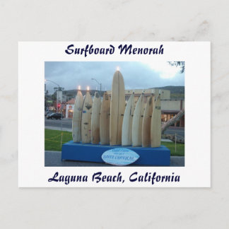 Carte Postale Menorah Surboard