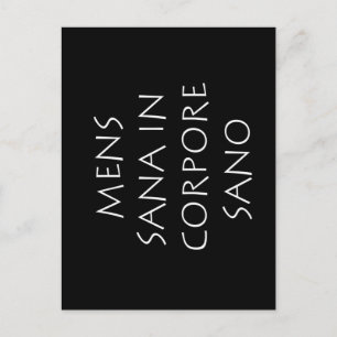 Carte Postale Mens sana in corpore sano