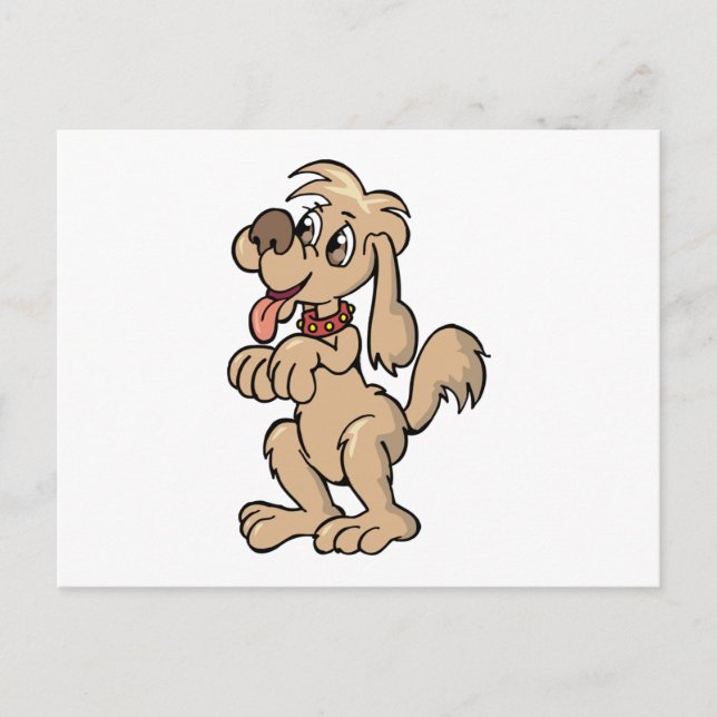 Carte Postale Mention de chien (Devant)