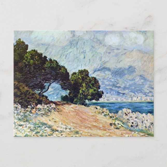 Carte Postale Menton vu du Casquette Martin par Claude Monet (Devant)