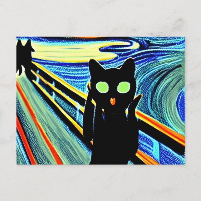 Carte postale Meow (Devant)