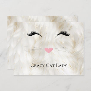 Carte Postale Meow Crazy Cat Lady