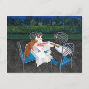 Carte Postale Meowjongg