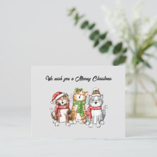 Carte postale Meowy Christmas
