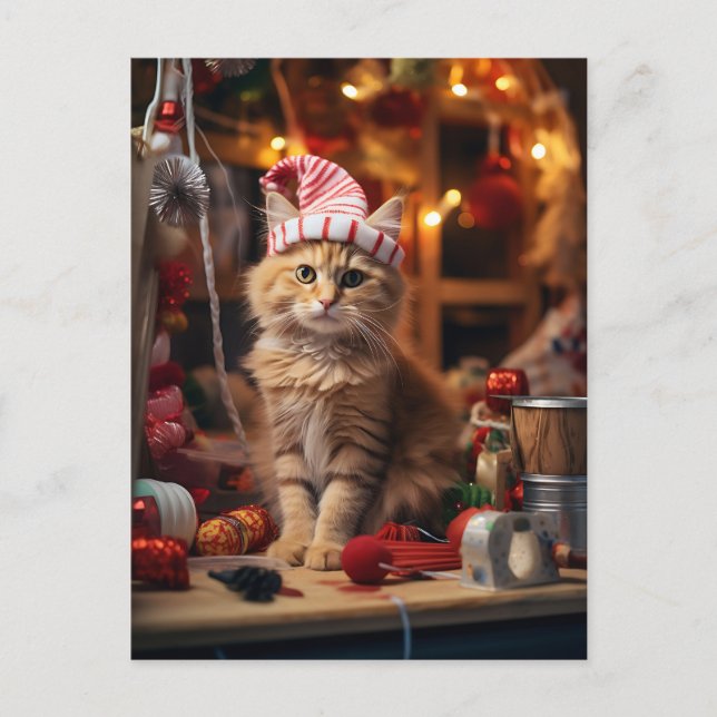 Carte Postale Meowy Christmas ! (Devant)