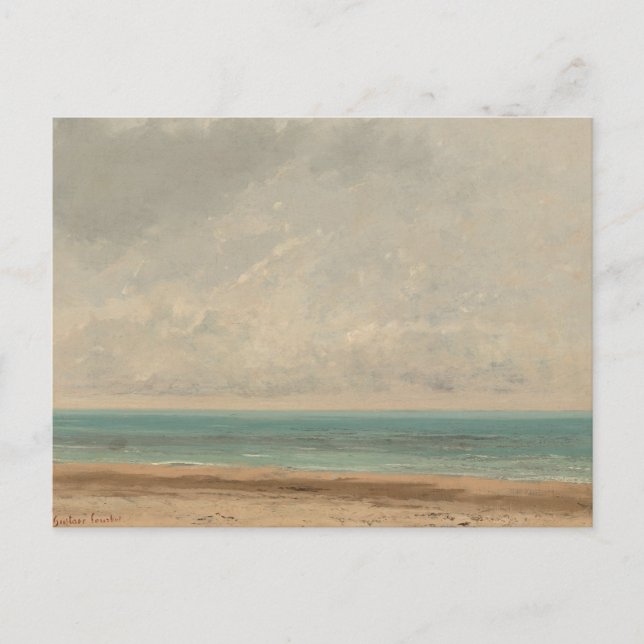 Carte Postale Mer Calme 1866 Gustave Courbet National Gallery (Devant)