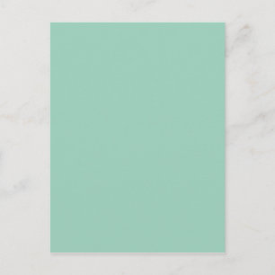Carte Postale Mer clair Vert Mode Couleur Tendance Mer Mousse