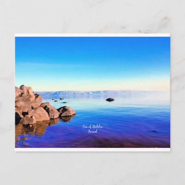 Carte Postale Mer de Galilée, Israël photo pittoresque (Devant)