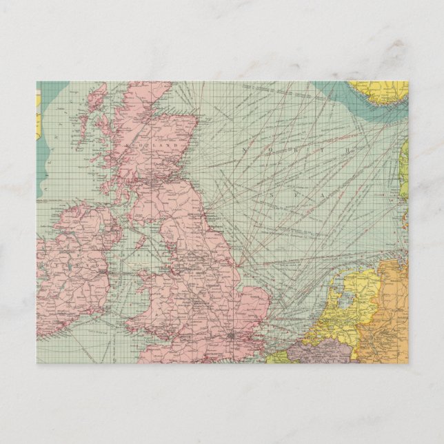 Carte Postale Mer du Nord (Devant)