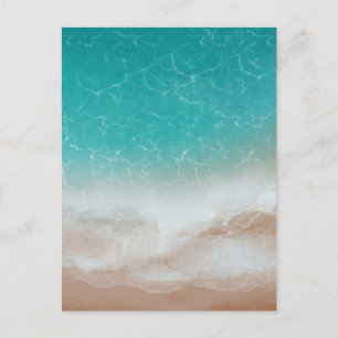 Carte Postale Mer et Plage vues d'en haut Art Abstrait Cool