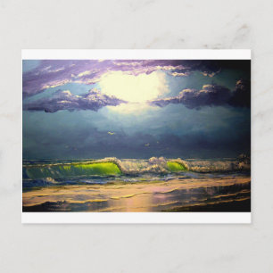 Carte Postale Mer Lune