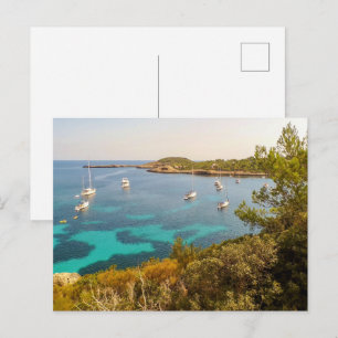 Carte Postale Mer Méditerranée & Yachts, Portinatx, Ibiza