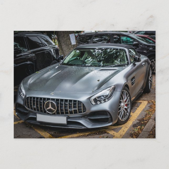 Carte Postale Mercedes AMG SL Roadster (Devant)
