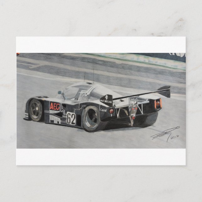 Carte Postale Mercedes C9 Sauber 1988 (Devant)